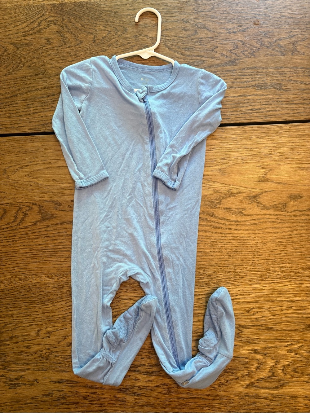 Kyte BABY Light Blue Footed One-Piece Pajamas